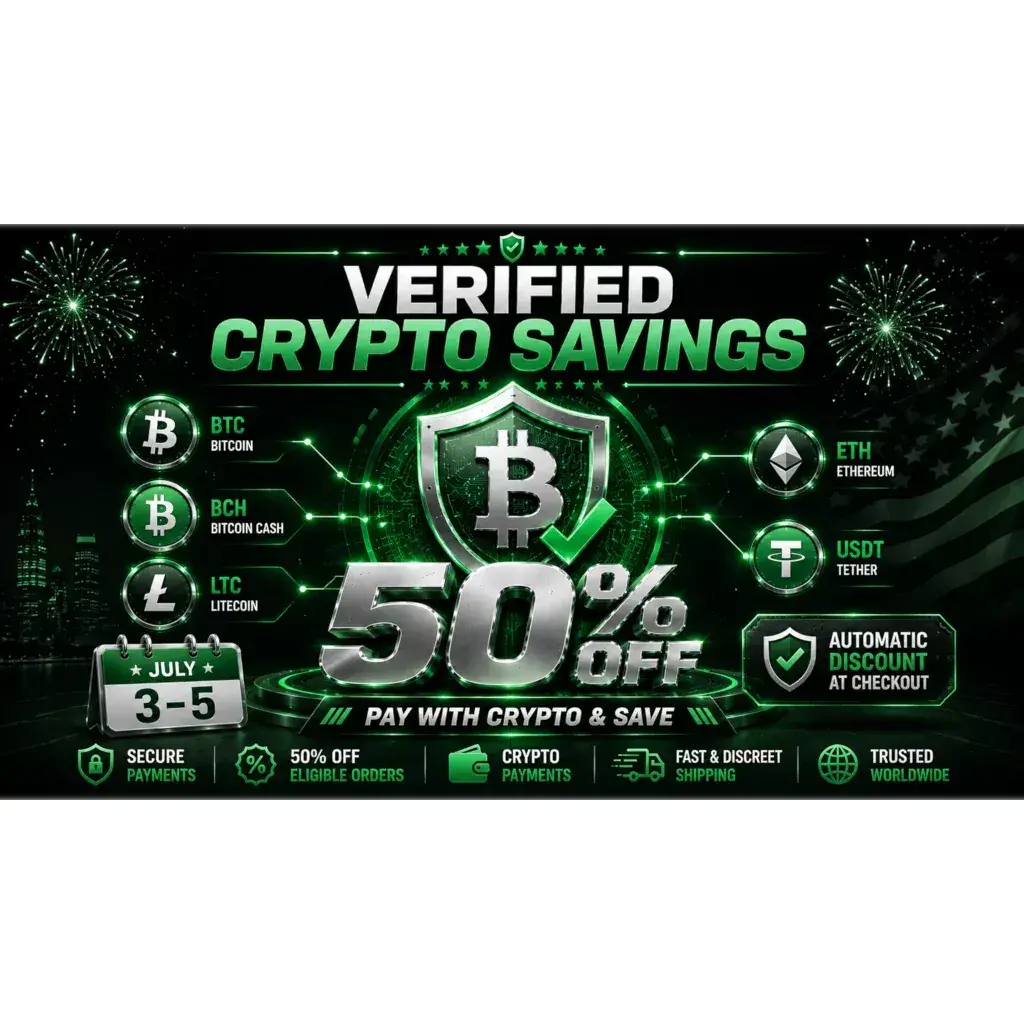 Verified Crypto Savings – 50% OFF